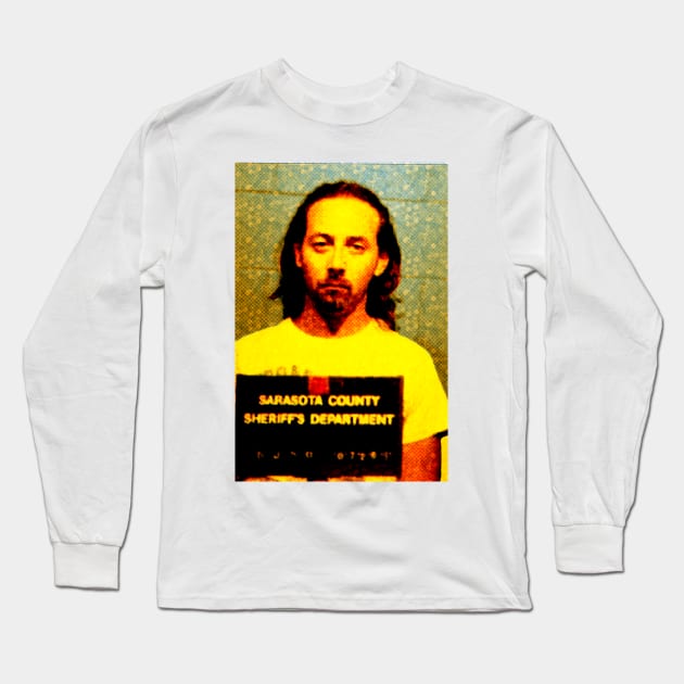 Paul Reubens Mugshot Long Sleeve T-Shirt by SABREart